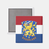 Wappen der Niederlande Magnet (Vorderseite/Rückseite)