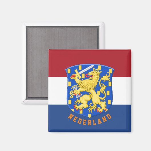 Wappen der Niederlande Magnet (Vorderseite/Rückseite)