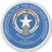 Wappen der Nördlichen Mariana-Inseln Aufkleber (Vorderseite)