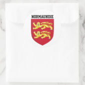 Wappen der Normandie - FRANKREICH Runder Aufkleber (Tasche)