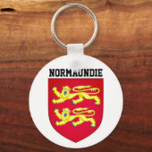 Wappen der Normandie - FRANKREICH Schlüsselanhänger (Vorderseite)