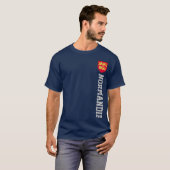 Wappen der Normandie - FRANKREICH-T - Shirt (Vorne ganz)