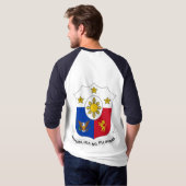 Wappen der Philippinen T-Shirt (Schwarz voll)