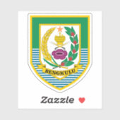 Wappen der Provinz Bengkulu, Indonesien Aufkleber (Blatt)
