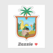 Wappen der Provinz Esmeraldas, Ecuador Aufkleber (Blatt)