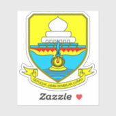 Wappen der Provinz Jambi, Indonesien Aufkleber (Blatt)