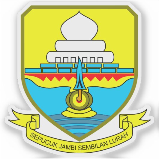 Wappen der Provinz Jambi, Indonesien Aufkleber (Vorderseite)