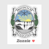 Wappen der Provinz Misiones, Argentinien Aufkleber (Blatt)
