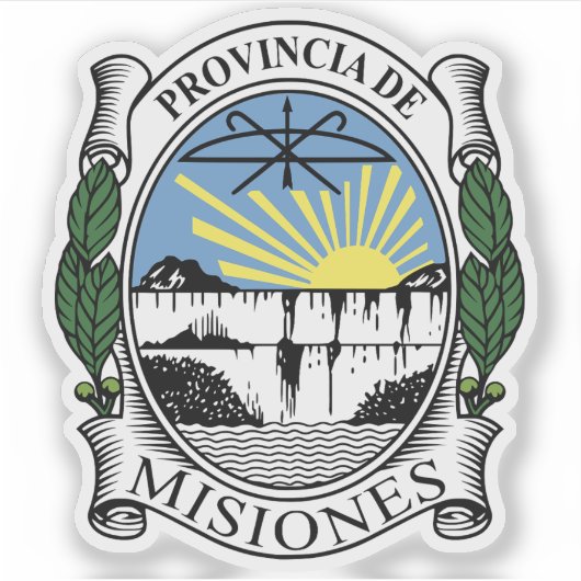 Wappen der Provinz Misiones, Argentinien Aufkleber (Vorderseite)