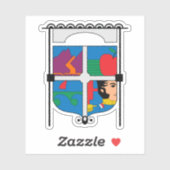 Wappen der Region O'Higgins, Chile Aufkleber (Blatt)
