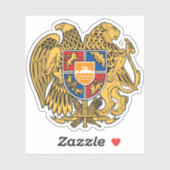 Wappen der Republik Armenien Aufkleber (Blatt)