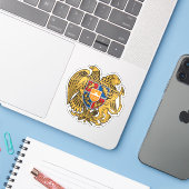 Wappen der Republik Armenien Aufkleber (Laptop mit iPhone)