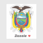 Wappen der Republik Ecuador Aufkleber (Blatt)