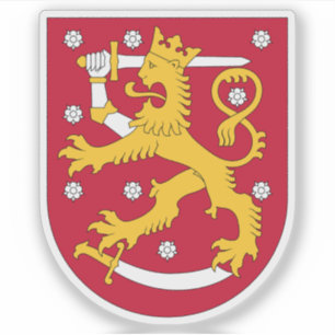 Wappen der Republik Finnland Aufkleber