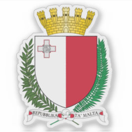 Wappen der Republik Malta Aufkleber
