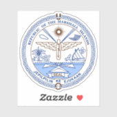 Wappen der Republik Marshallinseln Aufkleber (Blatt)