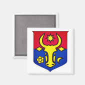 Wappen der Republik Moldau Magnet (Vorderseite/Rückseite)