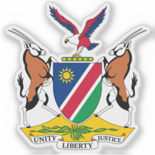 Wappen der Republik Namibia Aufkleber