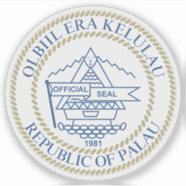 Wappen der Republik Palau Aufkleber