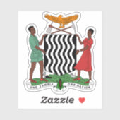 Wappen der Republik Sambia Aufkleber (Blatt)