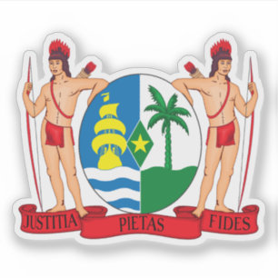 Wappen der Republik Suriname Aufkleber