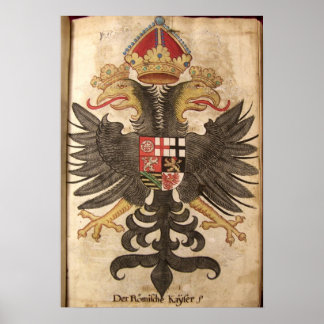 Wappen der Römischen Kaiser aus dem Mittelalter Poster