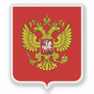 Wappen der Russischen Föderation Aufkleber