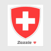 Wappen der Schweiz Aufkleber (Blatt)