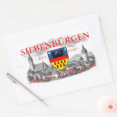 Wappen der Siebenbürger Sachsen Rechteckiger Aufkleber (Umschlag)