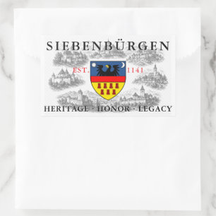 Wappen der Siebenbürger Sachsen Rechteckiger Aufkleber