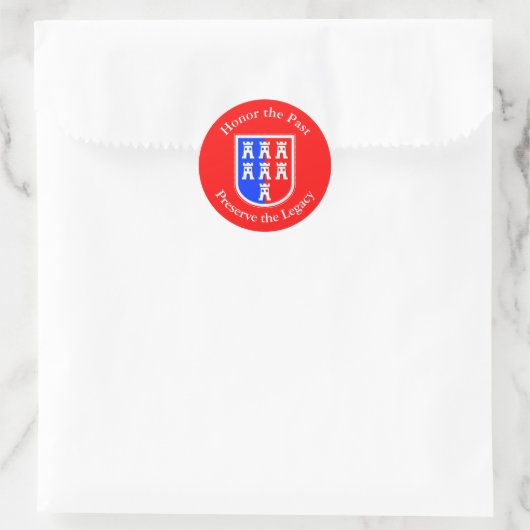 Wappen der Siebenbürger Sachsen Runder Aufkleber (Tasche)