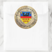 Wappen der Siebenbürger Sachsen Runder Aufkleber (Tasche)