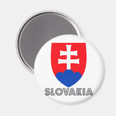 Wappen der Slowakei Magnet (Vorderseite/Rückseite)