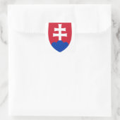Wappen der Slowakei Quadratischer Aufkleber (Tasche)