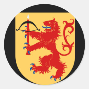 Wappen der Småland-Aufkleber Runder Aufkleber