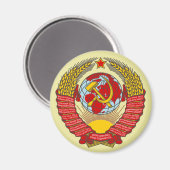 Wappen der sowjetischen Gewerkschaft Magnet (Vorderseite/Rückseite)