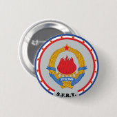Wappen der Sozialistischen Föderativen Republik Ju Button (Vorne & Hinten)