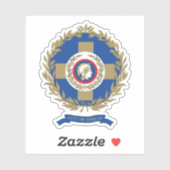 Wappen der Stadt Athen, Griechenland Aufkleber (Blatt)