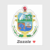 Wappen der Stadt Baracoa, Kuba Aufkleber (Blatt)