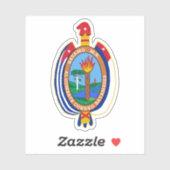 Wappen der Stadt Bayamo, Kuba Aufkleber (Blatt)