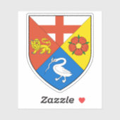 Wappen der Stadt Gorey Aufkleber (Blatt)