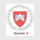 Wappen der Stadt Limerick Aufkleber (Blatt)