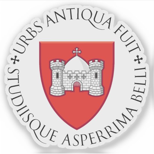 Wappen der Stadt Limerick Aufkleber (Vorderseite)