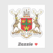 Wappen der Stadt Nottingham, England Aufkleber (Blatt)