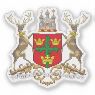 Wappen der Stadt Nottingham, England Aufkleber