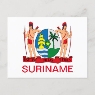 Wappen der Suriname-Postkarte Postkarte