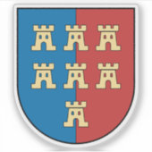 Wappen der Transsilvanischen Sachsen Aufkleber (Vorderseite)