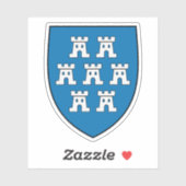 Wappen der Transsilvanischen Sachsen Aufkleber (Blatt)