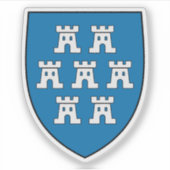 Wappen der Transsilvanischen Sachsen Aufkleber (Vorderseite)