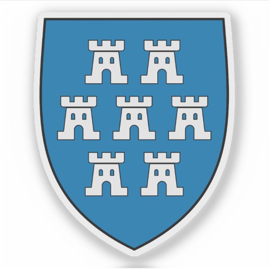 Wappen der Transsilvanischen Sachsen Aufkleber (Vorderseite)